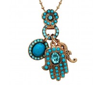  Oriental Hamsa Necklace by Amaro